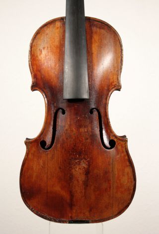 Very Interesting 18th Century Violin For Repair With Lion Head photo