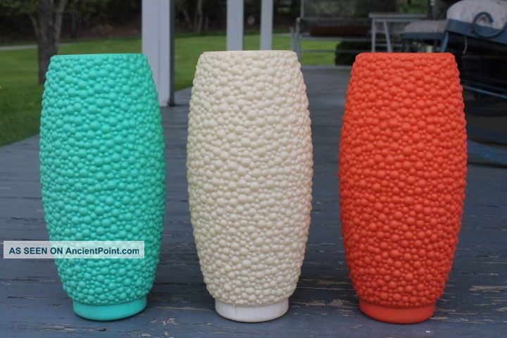 Vtg Mid Century Danish Modern Pole Lamp W/ Bubble Beehive Shades Mid-Century Modernism photo