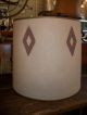 Mid Century Modern Danish Barrel Drum Lamp Shade Fabric & Cork Mid-Century Modernism photo 2