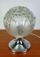 Vintage 1960 ' S 70 ' S Space Age Table Lamp Bubble Glass And Chrome Mid-Century Modernism photo 2