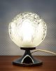 Vintage 1960 ' S 70 ' S Space Age Table Lamp Bubble Glass And Chrome Mid-Century Modernism photo 6