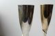 Vintage Pair Silver Plate Wine Goblets With Purple Velvet Case Silk Liner Cups & Goblets photo 3