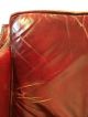 Quality Vintage Red Tufted Leather Club Lounge Chair 1930 ' S Post-1950 photo 1