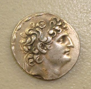 121 - 96 Bc Antiochos Viii Ancient Greek Seleukid Kingdom Silver Tetradrachm Vf photo