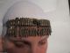 Gorgeous Antique Silver Folklore Head Bridal Ornaments 19c Ottoman - Extemely Rare Islamic photo 7