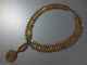Gorgeous Antique Ottoman Folklore Gold - Plated Necklace With Huge Coin - Islamic photo 6