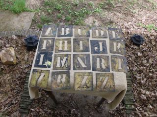19 Vintage Primitive Brass Stencils - - 4.  5 