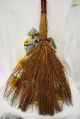 Primitive Style Large Sunflower Straw Broom/used/price Primitives photo 4