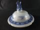 Antique Blue And White Chinese Porcelain Vase & Cover,  Finely Painted Vases photo 5