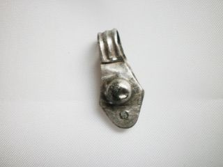 Rare Ancient Silver Neck Amulet Pendant Goths 3 - 4 Century Ad photo