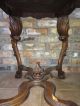 Antique 19th Century Carved Italian Cherub Occasional Table W/glass Serving Tray 1800-1899 photo 8