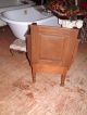 Vintage Commode Potty Toilet Seat Primitive Antique Chamber Pot Wooden Chair 1900-1950 photo 4