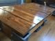 Antique Lineberry Cart Industrial Repurposed Coffee Table 1900-1950 photo 6
