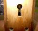 Vintage Door Brass Hardware With Skeleton Key Lock Door Plates & Backplates photo 3