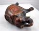 1950s Indian Vintage Hand Crafted Painted Wooden Elephant Figurine India photo 4