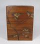 F395: Rare Japanese Old Wooden Storage Box Popular Kiri With Great Makie. Boxes photo 4