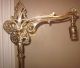 Xlnt Antique Victorian Polished Brass Bridge Arm Floor Lamp Onyx Spacers Lamps photo 1