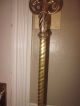 Xlnt Antique Victorian Polished Brass Bridge Arm Floor Lamp Onyx Spacers Lamps photo 2