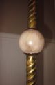 Xlnt Antique Victorian Polished Brass Bridge Arm Floor Lamp Onyx Spacers Lamps photo 3
