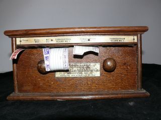 Antique Wooden Pharmacy Dispenser Medicine Prescription Labels 1900 ' S photo