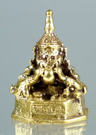Rahu Thai Amulet Success In Career Advancement Attraction Lucky Powerful Rich photo