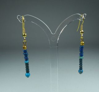Ancient Egyptian Bead Earrings 1000bc photo