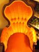 No Tags1900 - 1950 America Orange Velvet Old Victorian Spoon Back Chair 2 1900-1950 photo 2