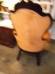 No Tags1900 - 1950 America Orange Velvet Old Victorian Spoon Back Chair 2 1900-1950 photo 7