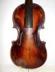 Very Old Vintage Antique 1800s 1 Pc Back Violin - String photo 4