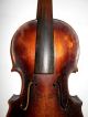 Very Old Vintage Antique 1800s 1 Pc Back Violin - String photo 5