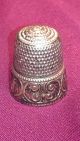 Antique Sterling Thimble Stern Bros Of Philadelphia 1908 - 1912 Size 10 With Marks Thimbles photo 1
