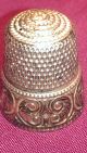 Antique Sterling Thimble Stern Bros Of Philadelphia 1908 - 1912 Size 10 With Marks Thimbles photo 5