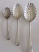 3 Antique Sterling Silver Shell Serving Spoons Rogers,  Lunt,  And Bowlen - 170 Gm Flatware & Silverware photo 1