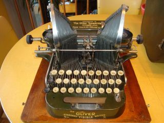 Antique Oliver Typewriter No.  3 Standard Visible Writer W/ Case photo