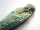 400 B.  C Ancient Egypt Ptolemaic Period King Blue Faiance Ushabti Statue.  Vf State Egyptian photo 6