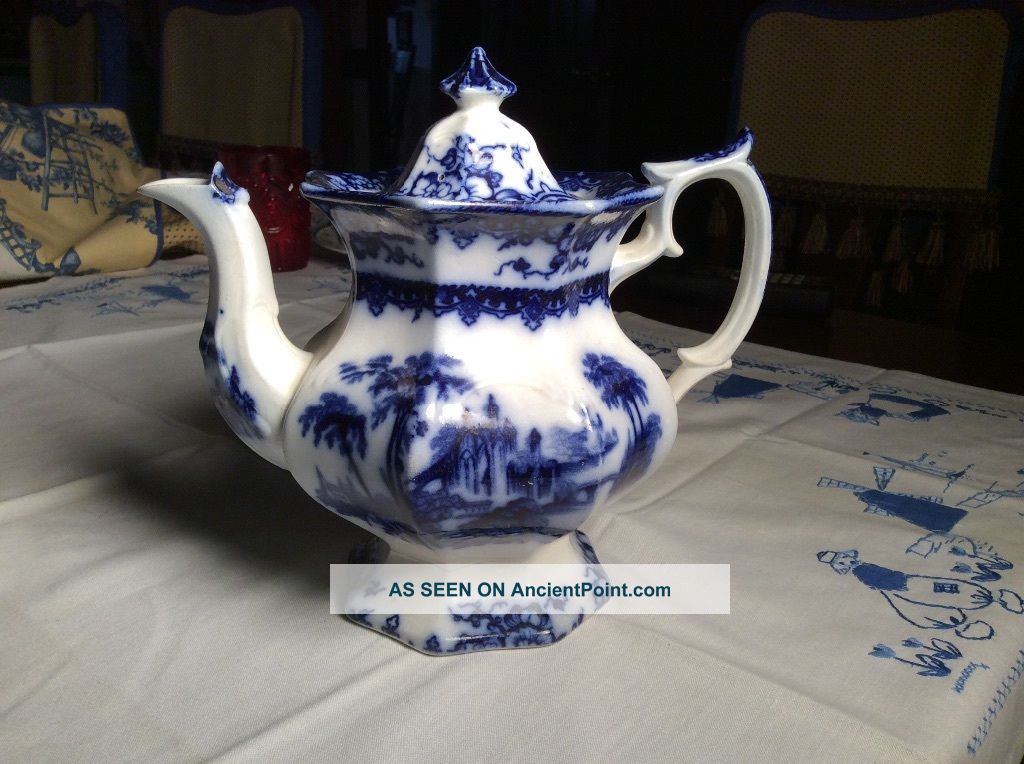 Fine Flow Blue Tea Pot,  Pouty Spout Other photo