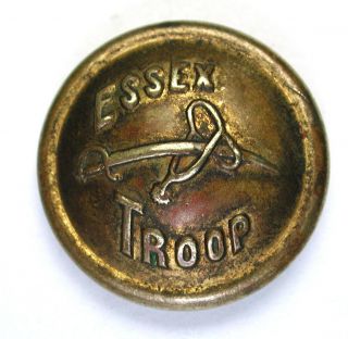 Antique Brass Calvary Uniform Button 142nd Regiment 