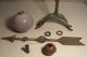 Antique Old Lightning Rod Weathervane Arrow Star Lavender Ball Copper Usa D59 Weathervanes & Lightning Rods photo 3