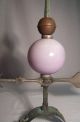 Antique Old Lightning Rod Weathervane Arrow Star Lavender Ball Copper Usa D59 Weathervanes & Lightning Rods photo 6