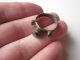 Top - Ancient Roman Period Bronze Ring.  A Very Rare Form Roman photo 1