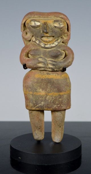 Very Rare Pre Columbian Michoacan Pretty Lady Figure photo