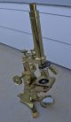 Antique Huge Elaborate Victorian Charles Baker Of London Brass Microscope Microscopes & Lab Equipment photo 2