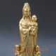 Chinese Handwork Carved Copper Buddha Statue - - - Kwan - Yin Songzi Qing Mark Other photo 1