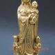 Chinese Handwork Carved Copper Buddha Statue - - - Kwan - Yin Songzi Qing Mark Other photo 2