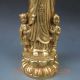 Chinese Handwork Carved Copper Buddha Statue - - - Kwan - Yin Songzi Qing Mark Other photo 3
