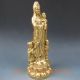 Chinese Handwork Carved Copper Buddha Statue - - - Kwan - Yin Songzi Qing Mark Other photo 4