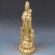 Chinese Handwork Carved Copper Buddha Statue - - - Kwan - Yin Songzi Qing Mark Other photo 5