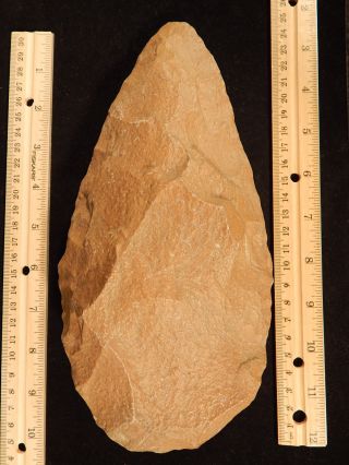A Giant Million Year Old Acheulean Hand Axe From Early Stone Age Morocco 1400g photo