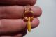 Ancient Roman 23 - 24k Gold Jewelry,  Carnelian Beads In Form Of Fertility Pendant Roman photo 4