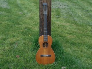 Vintage 1800s Acoustic Guitar,  Rosewood,  Cone Heel,  Plays & Sounds Great Antique photo